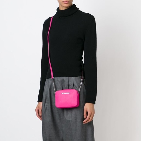 Michael Kors Hot Pink Mini Cross-Body Bag - Picture 1 of 5